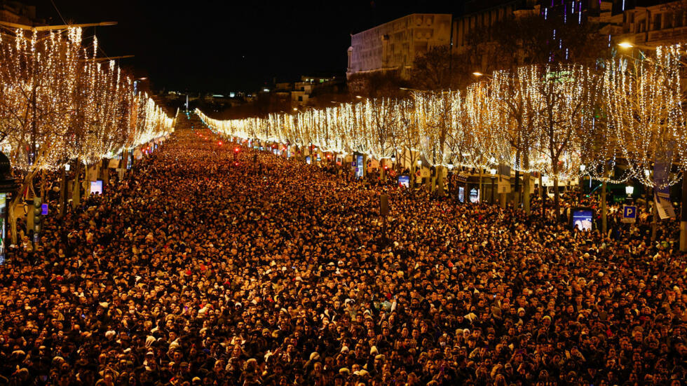 Paris, France, New Year's Eve Celebration